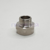 Переходник лейка 15 х 10 В-Н никелированный