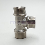 Тройник 15 Н-Н-Н никелированный