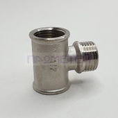 Тройник 15 В-Н-В никелированный