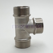 Тройник 20 Н-Н-Н никелированный