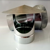 Оголовок оцинкованный D150/210+зонт