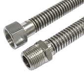 Подводка д/газа сильфонная  1/2 L=1,8 г/ш TUBOFLEX/OVERCON Подводка д/газа сильфонная  1/2 L=1,8 г/ш TUBOFLEX/OVERCON