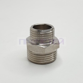 Ниппель переходной 20 х 15 никелированный Ниппель переходной 20 х 15 никелированный