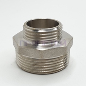 Ниппель переходной 40 х 25 никелированный Ниппель переходной 40 х 25 никелированный