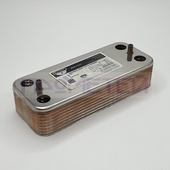 Ariston 65104333 (17B1901644 17B1901626) Теплообменник ГВС 16 пл. ZILMET Foundital Viessmann Fortuna