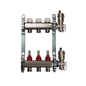 Коллекторная группа с расходомерами 1" на 3 выхода VIEIR